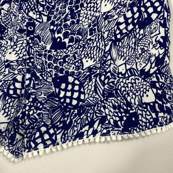 Lilly Pulitzer Women’s Challis pom-pom short in Upstream size medium - Picture 4 of 9